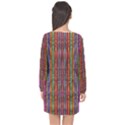 Star Fall In  Retro Peacock Colors Long Sleeve Chiffon Shift Dress  View2