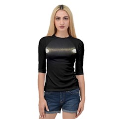  Black Lite!  Quarter Sleeve Raglan Tee