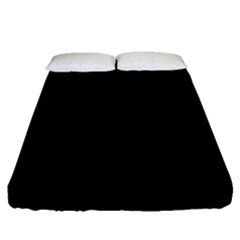  Black Lite!  Fitted Sheet (queen Size) by norastpatrick