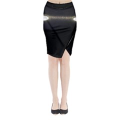  Black Lite!  Midi Wrap Pencil Skirt by norastpatrick