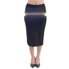  Black Lite!  Velvet Midi Pencil Skirt by norastpatrick