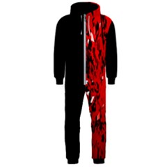  U Broke My Heart Hooded Jumpsuit (men)  by norastpatrick