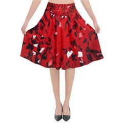  U Broke My Heart Flared Midi Skirt by norastpatrick