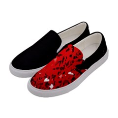  U Broke My Heart Women s Canvas Slip Ons by norastpatrick