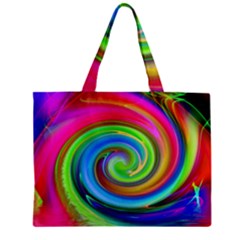 Rainbow Twist Zipper Mini Tote Bag by norastpatrick