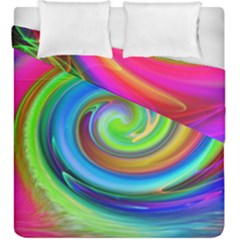 Rainbow Twist Duvet Cover Double Side (king Size) by norastpatrick