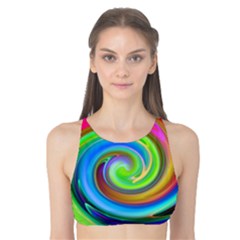 Rainbow Twist Tank Bikini Top by norastpatrick