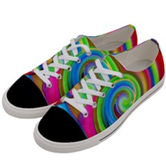 Rainbow Twist Women s Low Top Canvas Sneakers