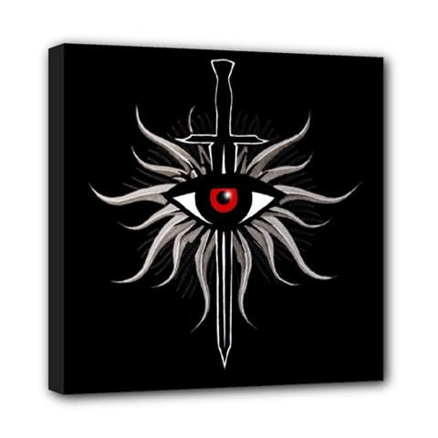 Inquisition Symbol Mini Canvas 8  X 8  by Valentinaart