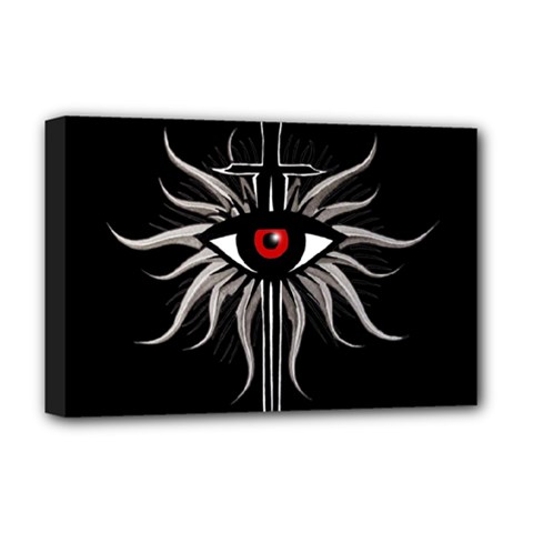 Inquisition Symbol Deluxe Canvas 18  X 12   by Valentinaart