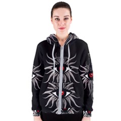 Inquisition Symbol Women s Zipper Hoodie by Valentinaart