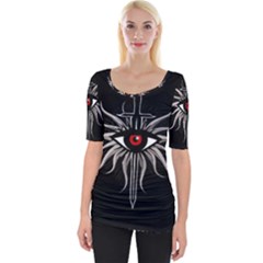 Inquisition Symbol Wide Neckline Tee