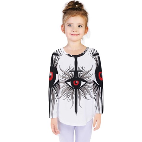 Inquisition Symbol Kids  Long Sleeve Tee by Valentinaart