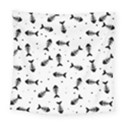 Fish bones pattern Square Tapestry (Large) View1