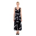 Fish bones pattern Sleeveless Maxi Dress View1