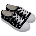 Fish bones pattern Kids  Low Top Canvas Sneakers View3