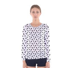 Fish Bones Pattern Women s Long Sleeve Tee