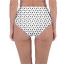 Fish bones pattern Reversible High-Waist Bikini Bottoms View2