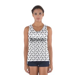 Fish Bones Pattern Sport Tank Top  by Valentinaart