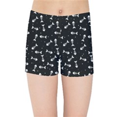 Fish Bones Pattern Kids Sports Shorts