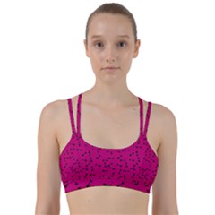 Fish Bones Pattern Line Them Up Sports Bra