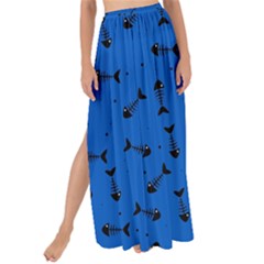 Fish Bones Pattern Maxi Chiffon Tie-up Sarong