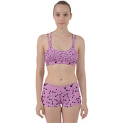 Fish Bones Pattern Women s Sports Set