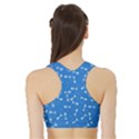 Fish bones pattern Sports Bra with Border View2