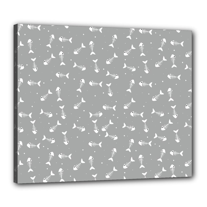 Fish bones pattern Canvas 24  x 20 