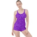 Fish bones pattern Boyleg Tankini Set  View1