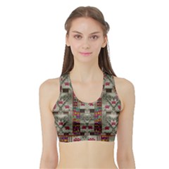 Wings Of Love In Peace And Freedom Sports Bra With Border by pepitasart