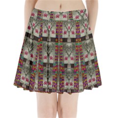 Wings Of Love In Peace And Freedom Pleated Mini Skirt by pepitasart