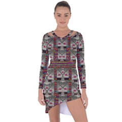 Wings Of Love In Peace And Freedom Asymmetric Cut-out Shift Dress