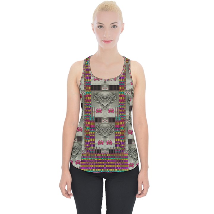 Wings Of Love In Peace And Freedom Piece Up Tank Top