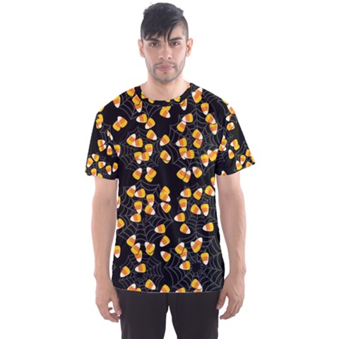 Candy Corn Men s Sports Mesh Tee by Valentinaart