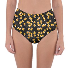 Candy Corn Reversible High-waist Bikini Bottoms by Valentinaart