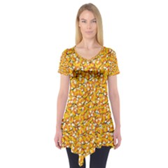 Candy Corn Short Sleeve Tunic 