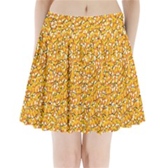 Candy Corn Pleated Mini Skirt by Valentinaart