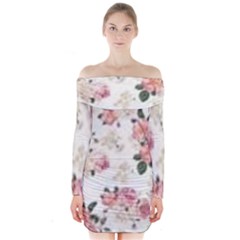 Downloadv Long Sleeve Off Shoulder Dress by MaryIllustrations