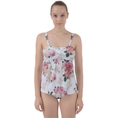 Downloadv Twist Front Tankini Set