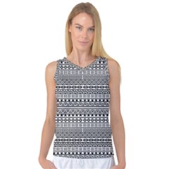 Aztec Influence Pattern Women s Basketball Tank Top by ValentinaDesign