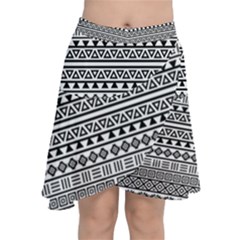 Aztec Influence Pattern Chiffon Wrap