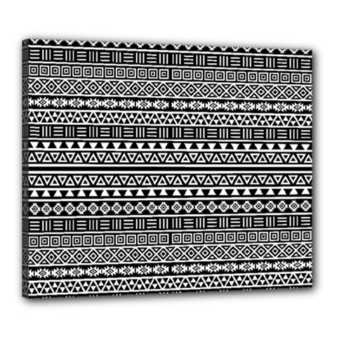 Aztec Influence Pattern Canvas 24  X 20  by ValentinaDesign