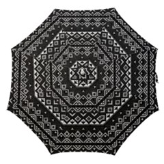 Aztec Influence Pattern Straight Umbrellas by ValentinaDesign