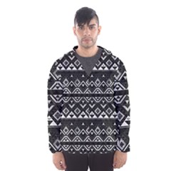 Aztec Influence Pattern Hooded Wind Breaker (men) by ValentinaDesign