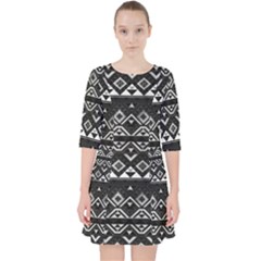 Aztec Influence Pattern Pocket Dress