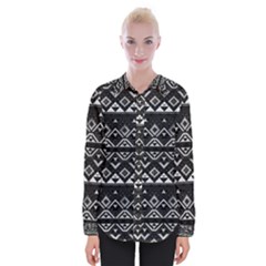 Aztec Influence Pattern Womens Long Sleeve Shirt