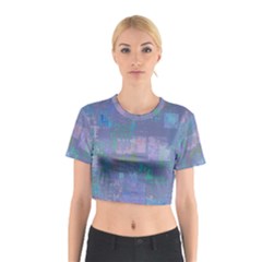 Abstract Art Cotton Crop Top by ValentinaDesign