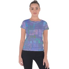 Abstract Art Short Sleeve Sports Top 