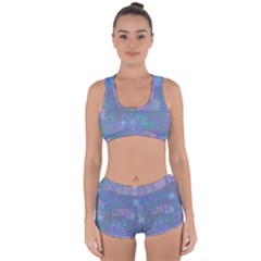 Abstract Art Racerback Boyleg Bikini Set